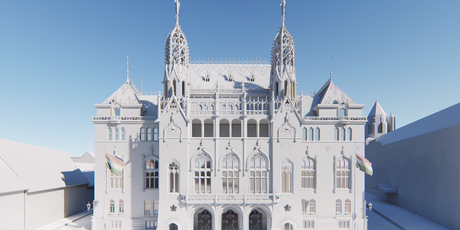 Pénzügyminisztérium főhomlokzati látványterv