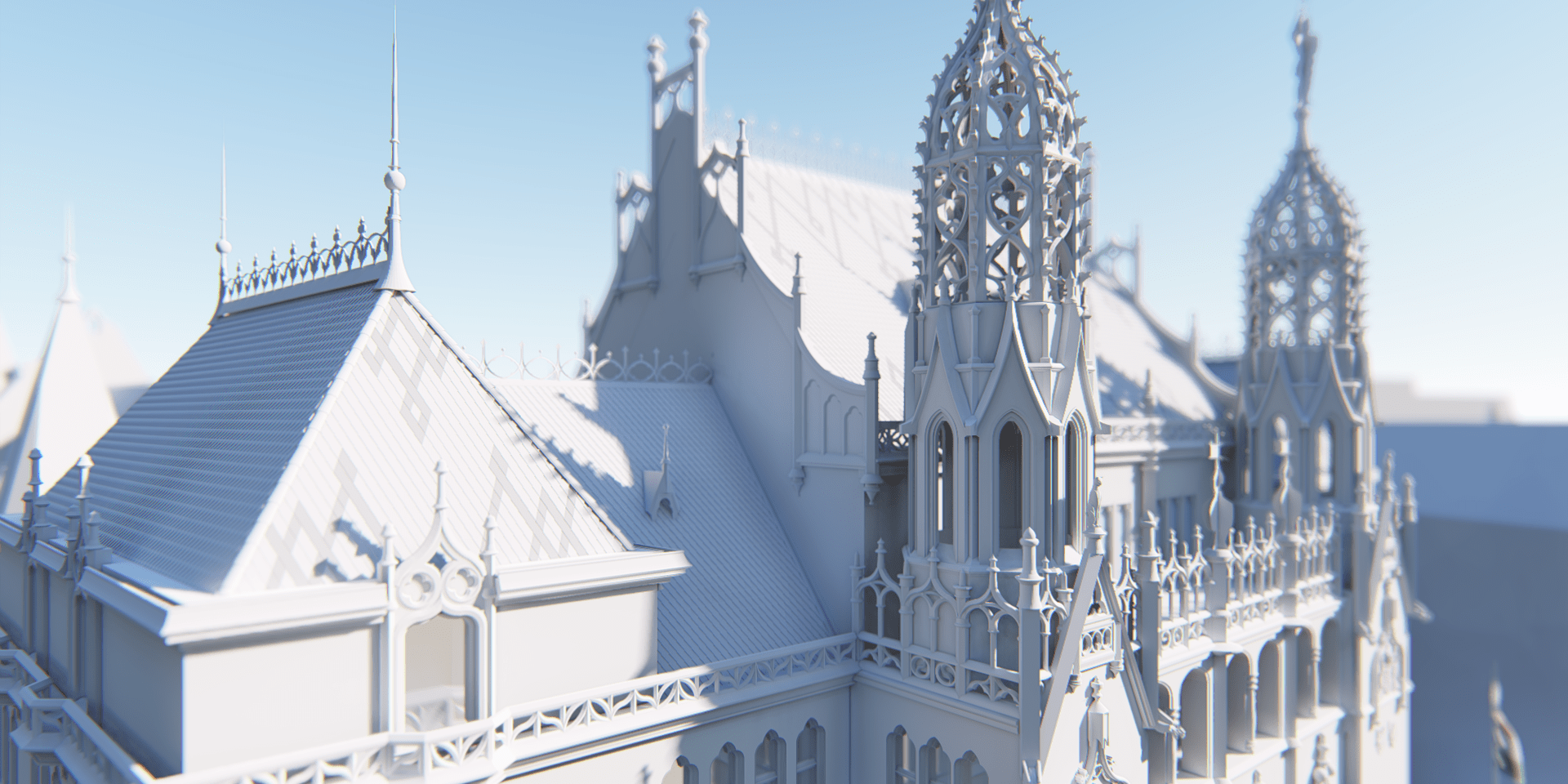 Pénzügyminisztérium főhomlokzati tető és torony látványterv