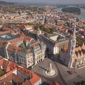 Pénzügyminisztérium madártávlati látványterve